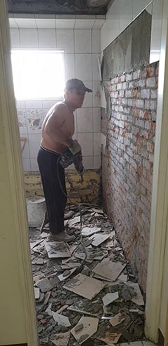 前金區廁所拆除,拆除廁所壁磚